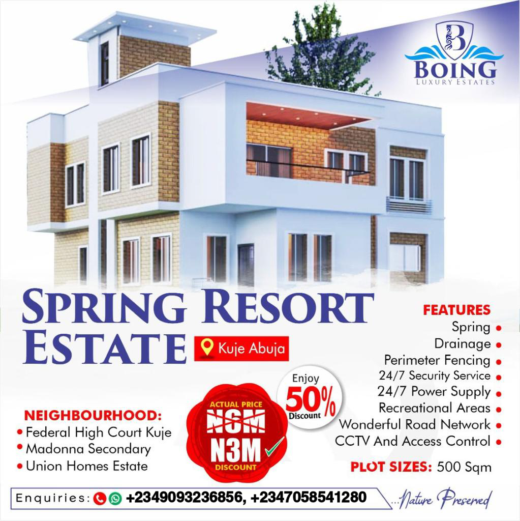 land for Sale in Spring Resorts Estate, Abuja